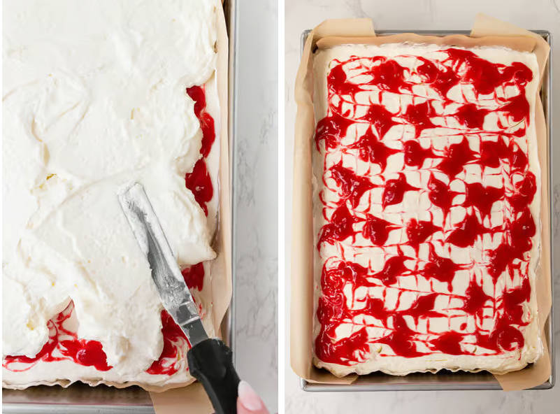 Spread jam on the plate