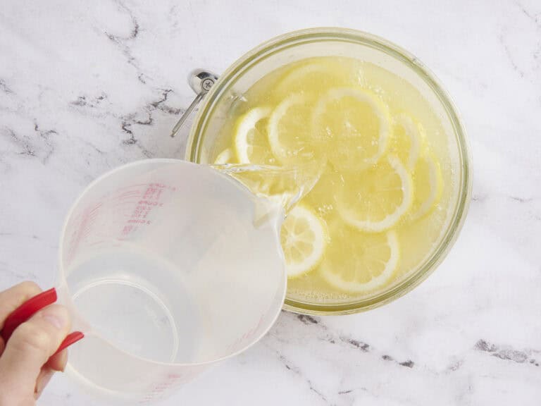 and finish with 5 cups of cold water.