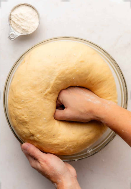 The appearance after kneading the dough