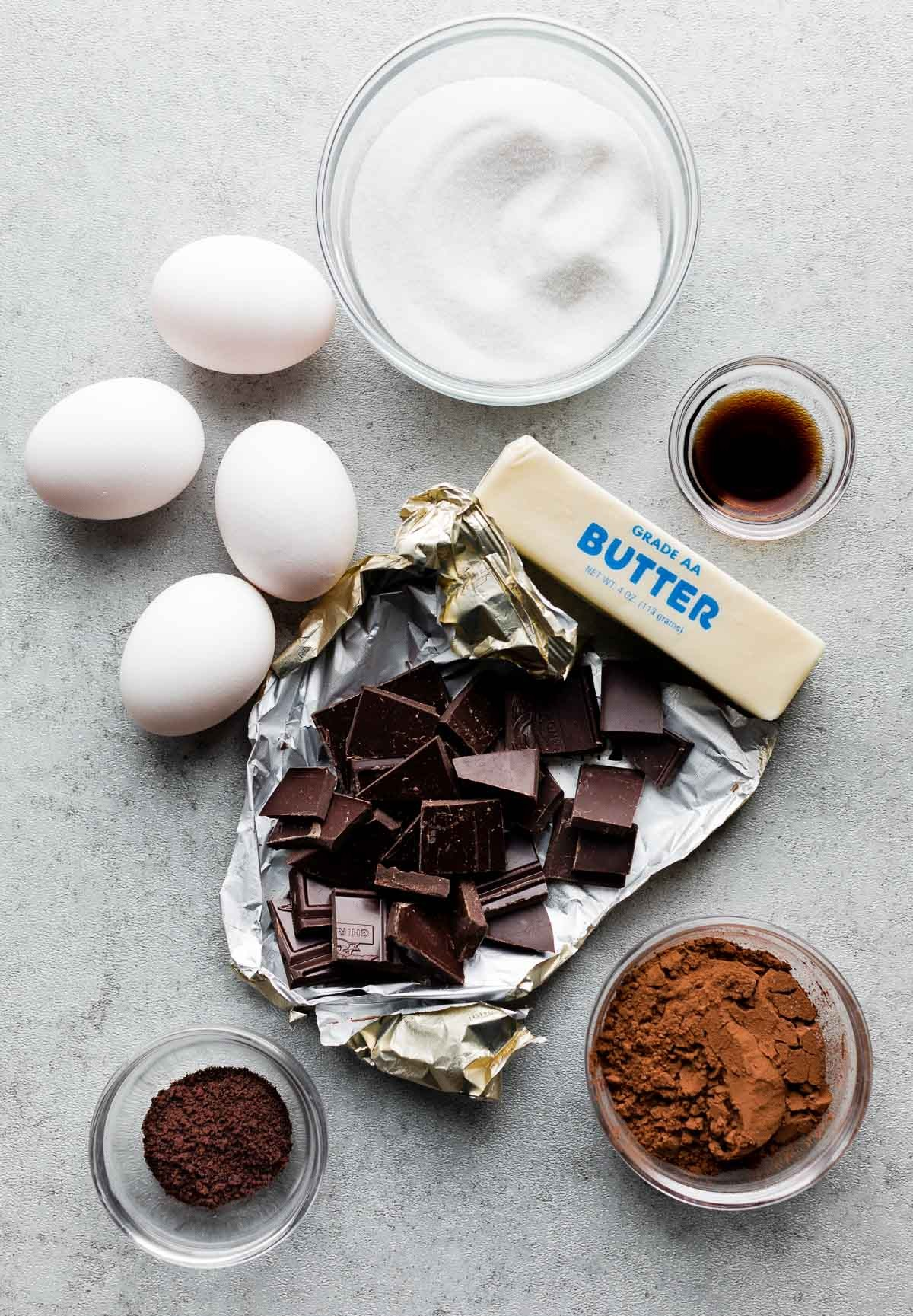 Preparing ingredients before making a cake