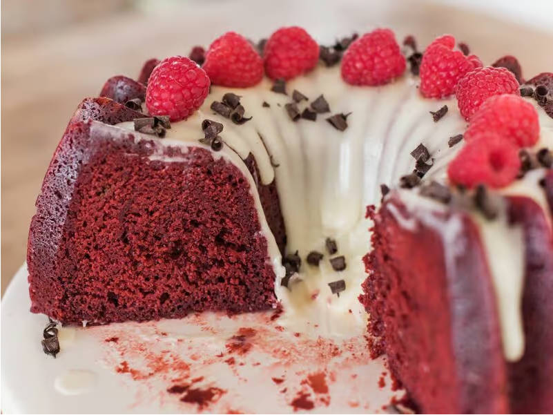 Making Red Velvet Bundt Cake